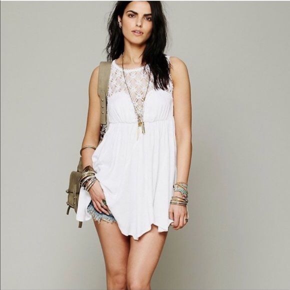 Free People Dresses & Skirts - FREE PEOPLE | Lolita Syndrome Crochet Tank Dress